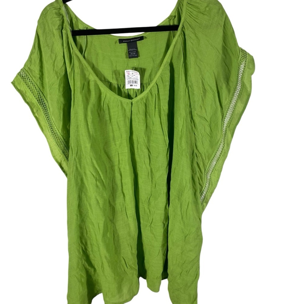 Ashley Stewart Lime Green Women's Summer Top